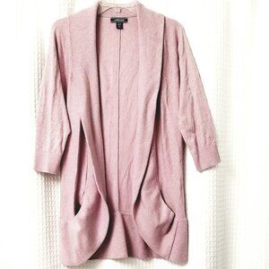 Orchid Pink Shawl Collar Cardigan Sweater w/Pockets